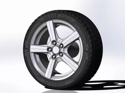 Wheel ENZO H 17inch for scale model 3D print model