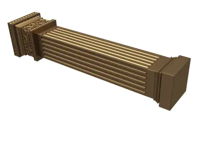 Column Capital 0802 Low-poly 3D model