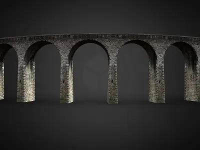 The Manari Bridge 3d Low-poly 3D model