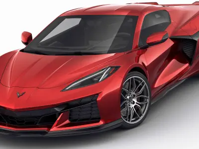 Corvette 2023 Z06 C8 and Z06 Z07 performance package 3D model