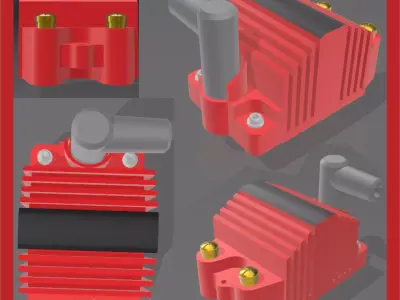 MSD style ignition coil for scale autos 3D print model