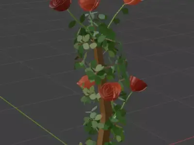 Rose Bush Free 3D print model
