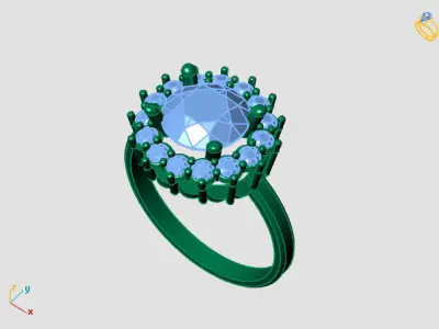 Women Ring 3DM Womens Ring 3d models 3D print model 3D print model order