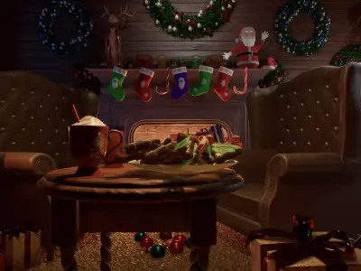 The Festive Christmas 3D Asset Pack 3D model