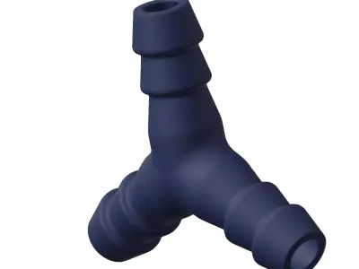 Plastic Hose Connector 3D model