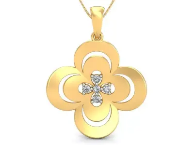 Solitaire Pendant 3dm stl FBX OBJ Render Detail 3D print model order
