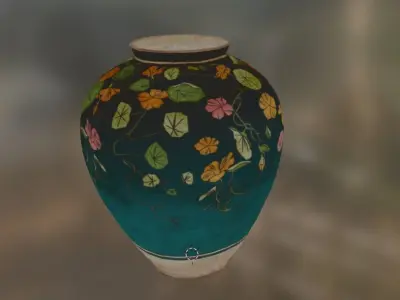 vase decor Low-poly 3D model 31