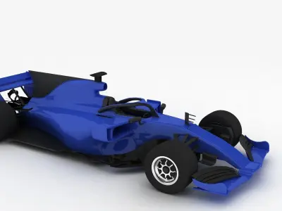 Formula 1 Season 2022 F1 Race Car blue 3D model