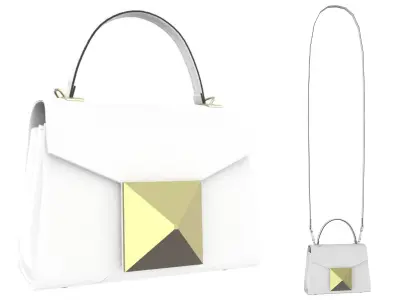 Valentino One Stud Mini Bag - Low-poly 3D model Low-poly 3D model