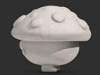 Cartoon Mushroom 3D print model