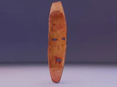 African Mask 06  Low-poly 3D model