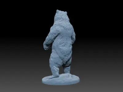 Bear Statue Print Ready 3D model
