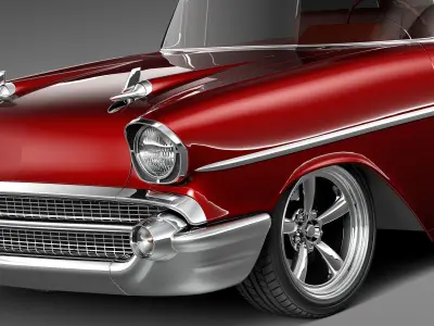 Chevrolet BelAir 1957 custom lowrider 3D Model 3D model