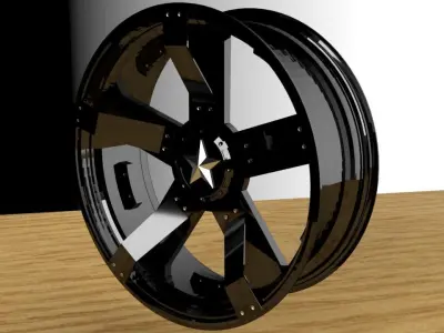 Llanta 01 Low-poly 3D model