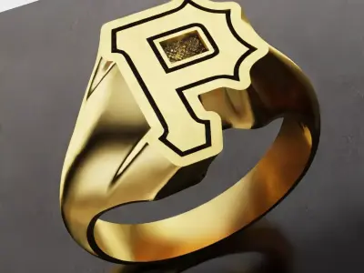 Pittsburgh Pirates Baseball Fans Rings 3D Print Models 3D print model