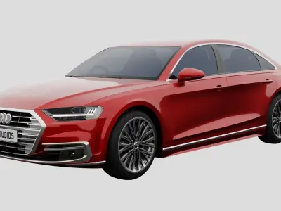 Audi A8L 2020  3D model