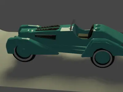 Alfa-Romeo 8c 2900b roadster Low-poly 3D model