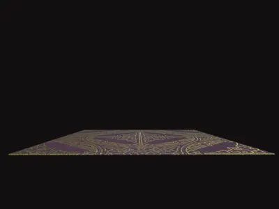 Medieval Carpet V3 Low-poly 3D model