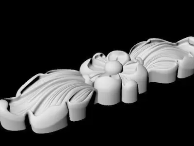 Central decor ornament for furniture 3D model 94
