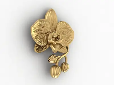 ORCHID PENDANT 3D print model