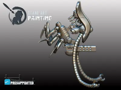 Sentinel futuristic looking robot Free 3D model