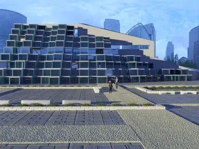 The Wall wooden toy block 3D model