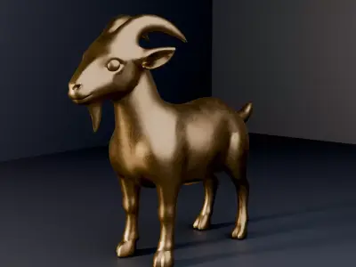 Chinese Zodiac - Goat Figure 3D model