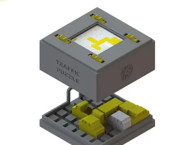 TRAFFIC PUZZLE 3D print model