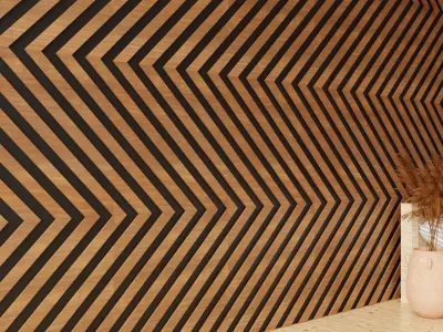 Wall wood Volume2 V01 3D model