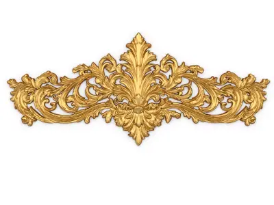 Classic decor ornament carved 48 3D model