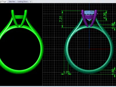 Engagement Solitaire  3D print model