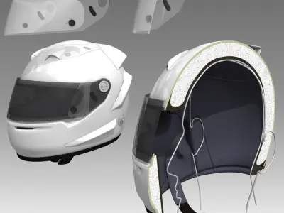 Car Helmet collection 3D Model Pack