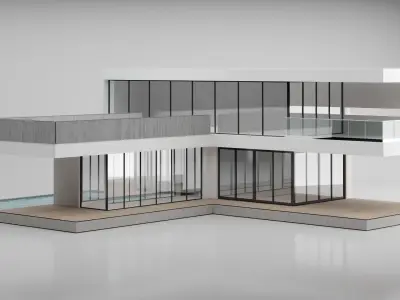 Modern House 3D model 15