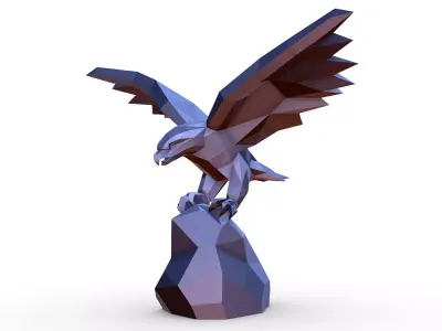 eagle figure 3D print model
