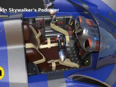 Anakin Skywalkers Podracer 3D print model