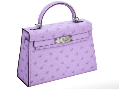 Woman Handbag Low-poly 3D model