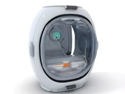 Futuristic Tech Pod model pack Low-poly 3D model