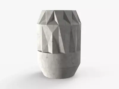 Vase Linum Low Low-poly 3D model