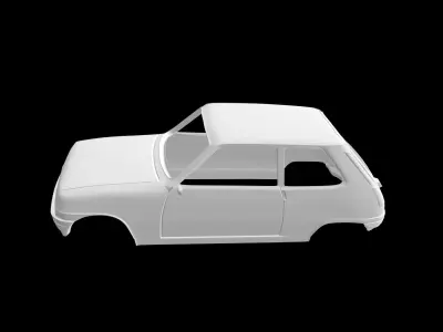 Renault 5 car 3D print model