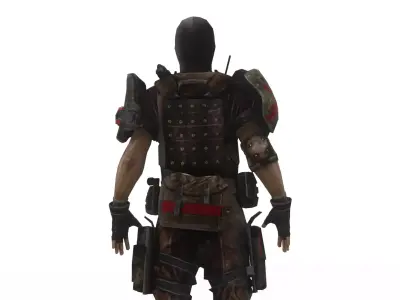 Urban Soldier 3D Model Low-poly 3D model