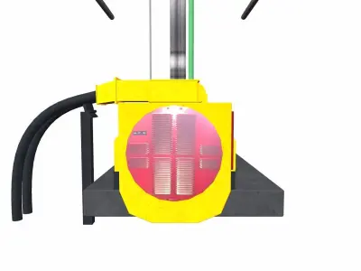 Industrial Generator Low-poly 3D model