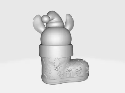 Cute Stitch Christmas Boot Ornament Holiday Decoration  3D print model