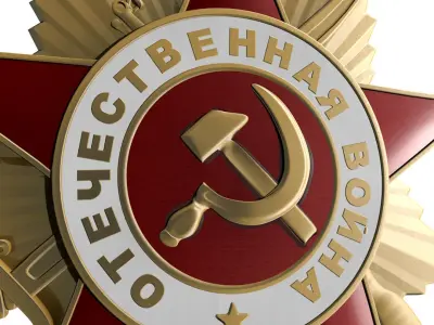 Medal order USSR 3D model