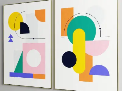 Photo Frame 38 Low-poly 3D model