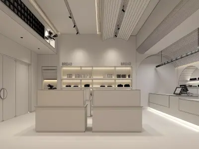 Bakery Patisserie Shop Low-poly 3D model