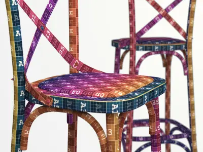 Bar Stool Dzhek Low-poly 3D model