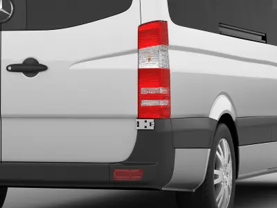  Mercedes Sprinter 2013 minibus 3D model