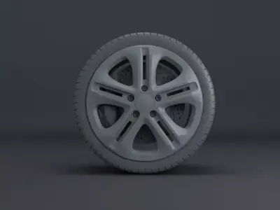Wheels set 01 3D model