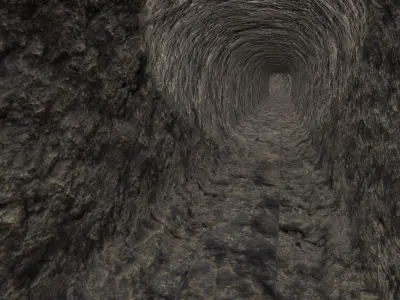 SnakeCave  Low-poly 3D model