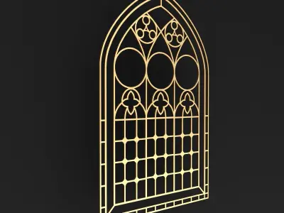 Arabic Gothic Windows 3D model